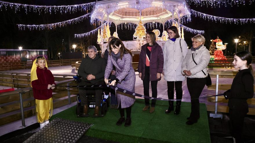En imágenes: Inauguración de la pista de hielo de Vitoria-Gasteiz