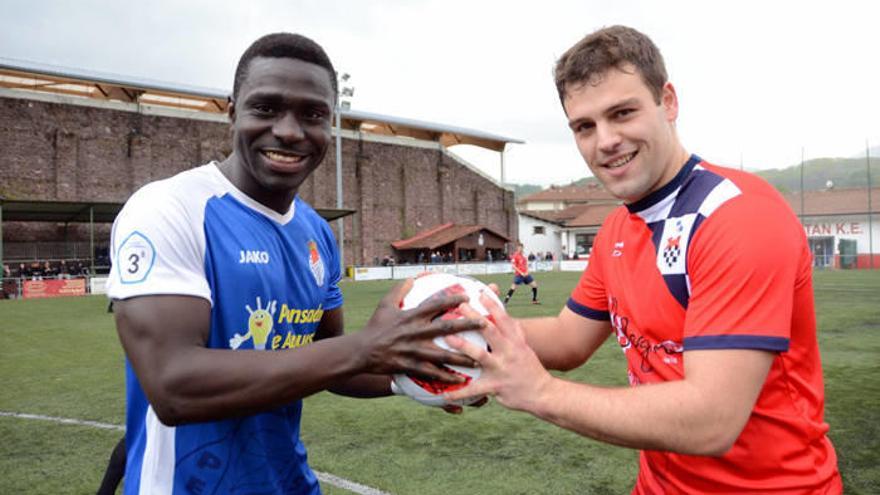 Marcos Mendes y Javier Urrutia, los dos goleadores de Tercera en la temporada 2018-19.