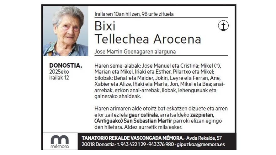 BIXI TELLECHEA AROCENA