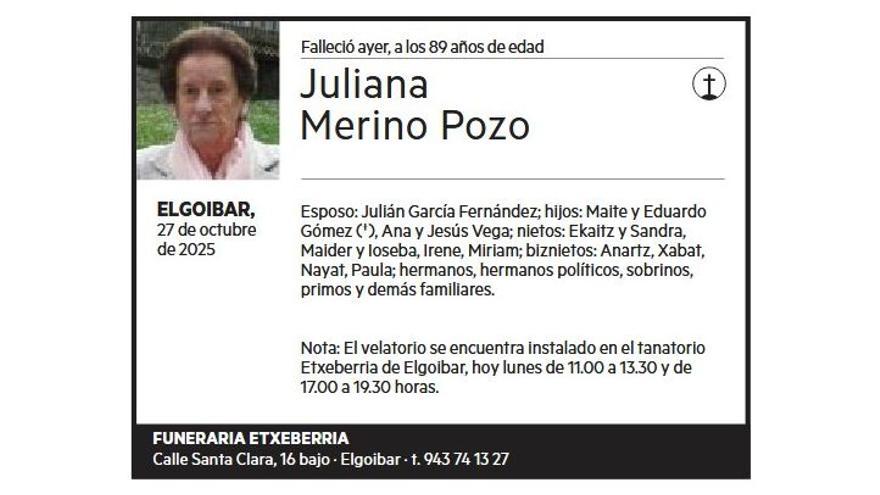 JULIANA MERINO POZO