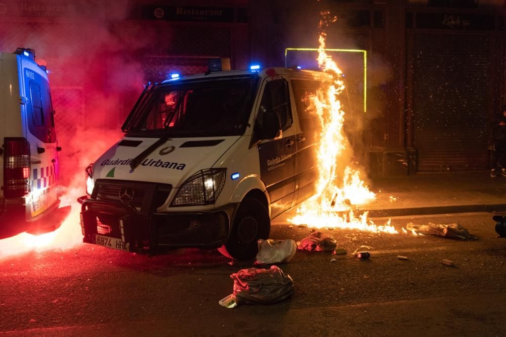 Disturbios en Barcelona