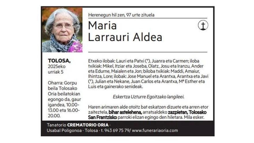 Maria Larrauri Aldea
