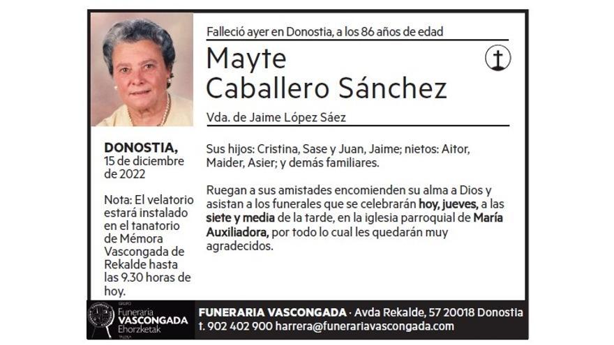 Mayte Caballero Sánchez