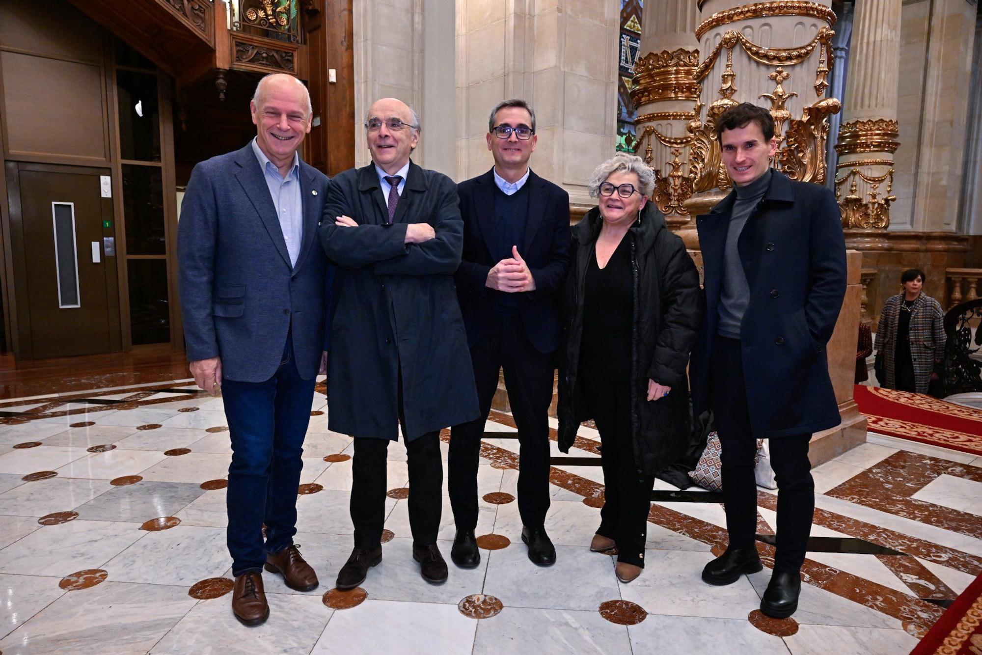 Erramun Osa, Andres Urrutia, Jon Ruigómez, Sorkunde Aiarza y Koldo Bilbao.