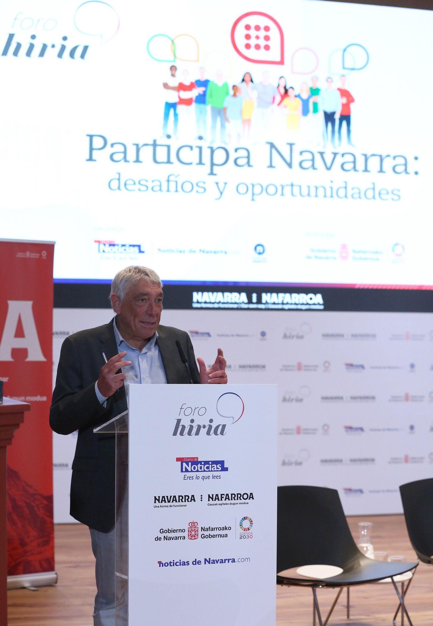 Fotos del Foro Hiria 'Participa Navarra: desafíos y oportunidades'