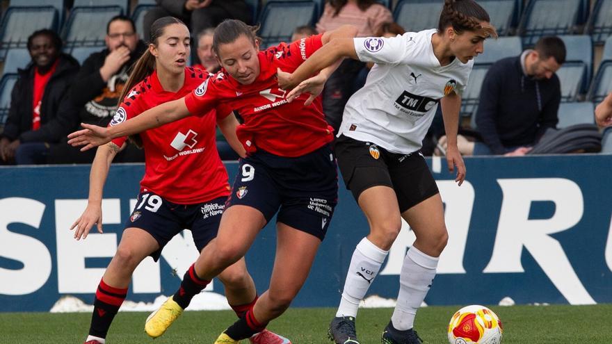 A Osasuna Femenino se le atasca el &#039;sorpasso&#039; al Valencia