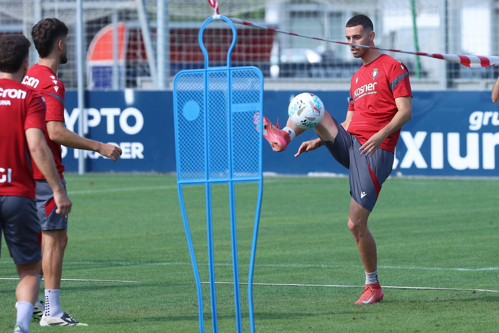 Fotos del entrenamiento de Osasuna del domingo 17 de agosto