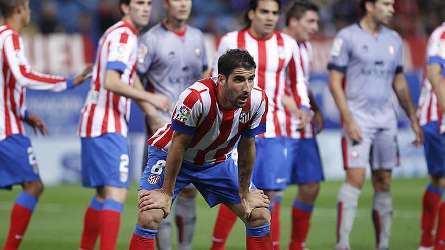 Raúl, en el partido de la primera vuelta contra Osasuna.