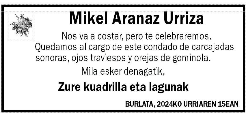 Mikel Aranaz Urriza