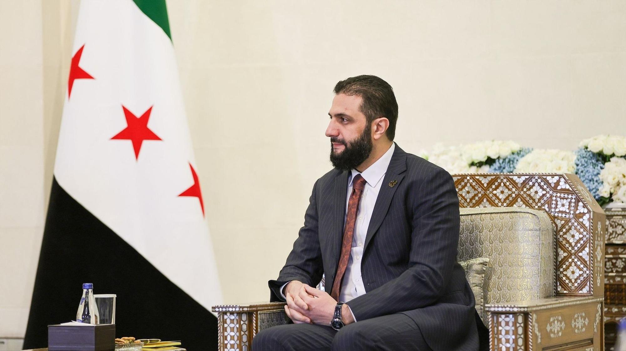 El nuevo líder de Siria, Al Sharaa, que ha cambiado su retórica yihadista, por un hombre de Estado.