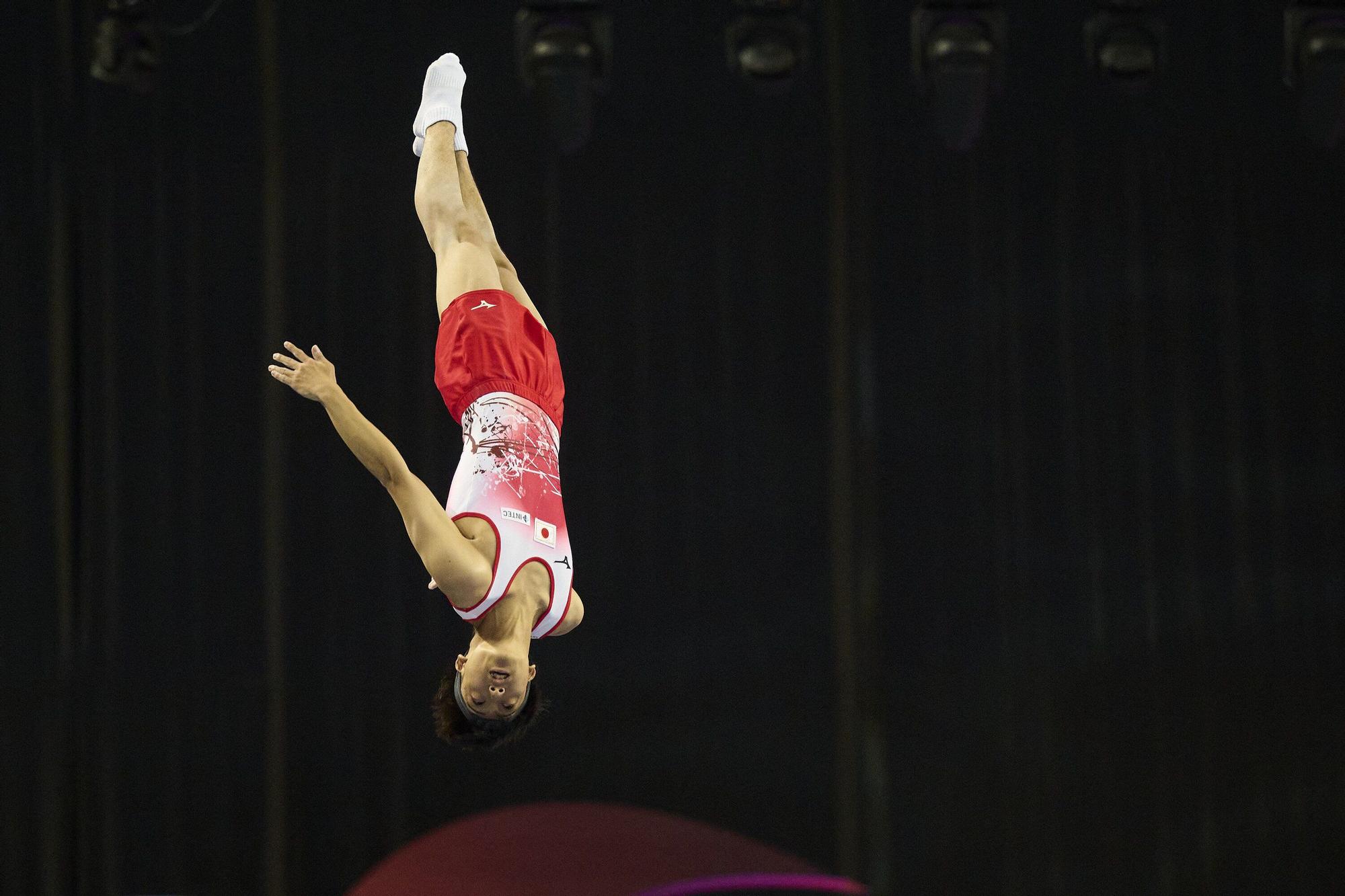 Las fotos más espectaculares del Mundial de gimnasia de trampolín en Pamplona