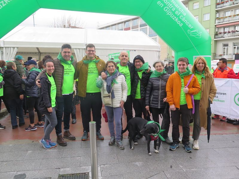 La marcha contra el cáncer de Urretxu y Zumarraga, en imágenes