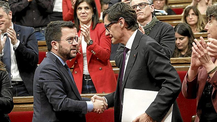 Aragonès aprueba las cuentas con el PSC y desata las críticas del independentismo