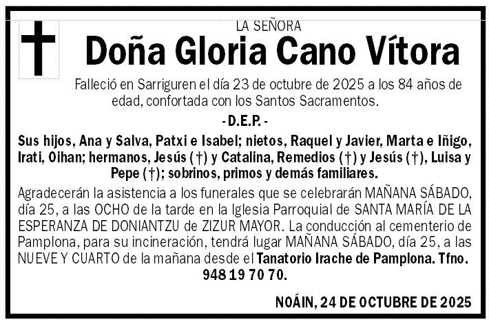 Gloria Cano Vítora