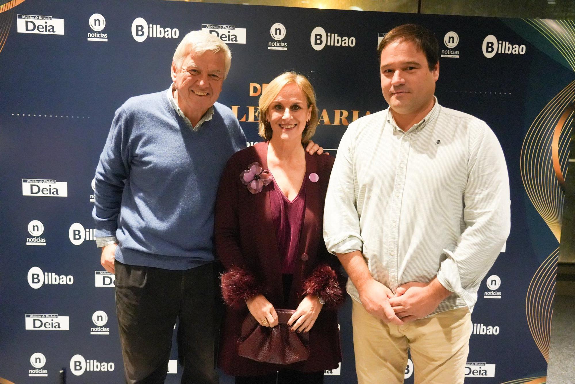 Tomás Olano, Itxaso Atutxa e Iñigo Aspiunza acudieron a la cita con los Top Talent Sariak.