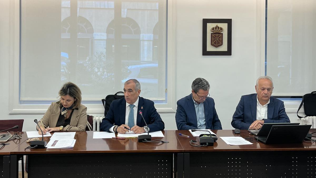 El consejero Chivite (segundo por la izquierda) ha presidido la reunión.