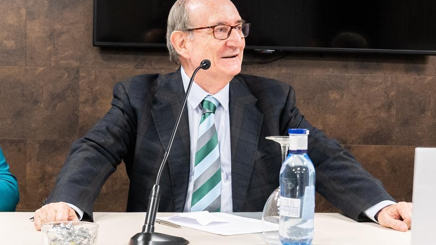 El presidente del Banco de Alimentos de Bizkaia, Luis Crovetto