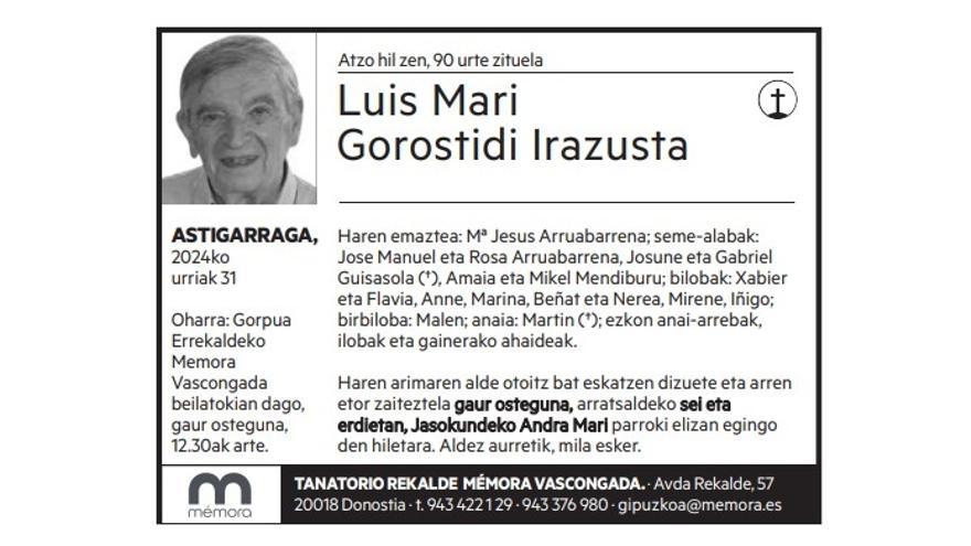 Luis Mari Gorostidi Irazusta