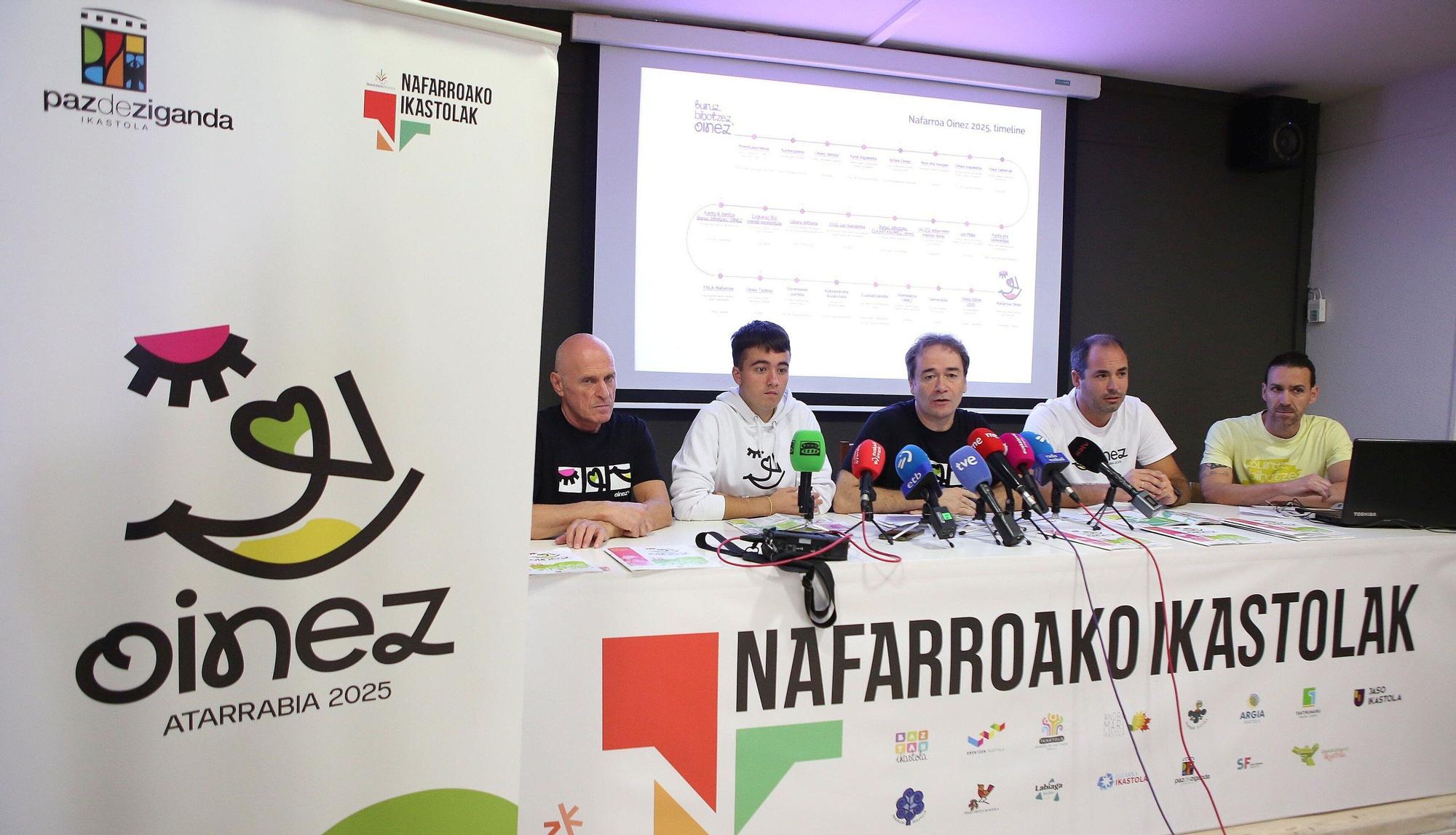 Presentación del Nafarroa Oinez 2025 en Villava-Atarrabia