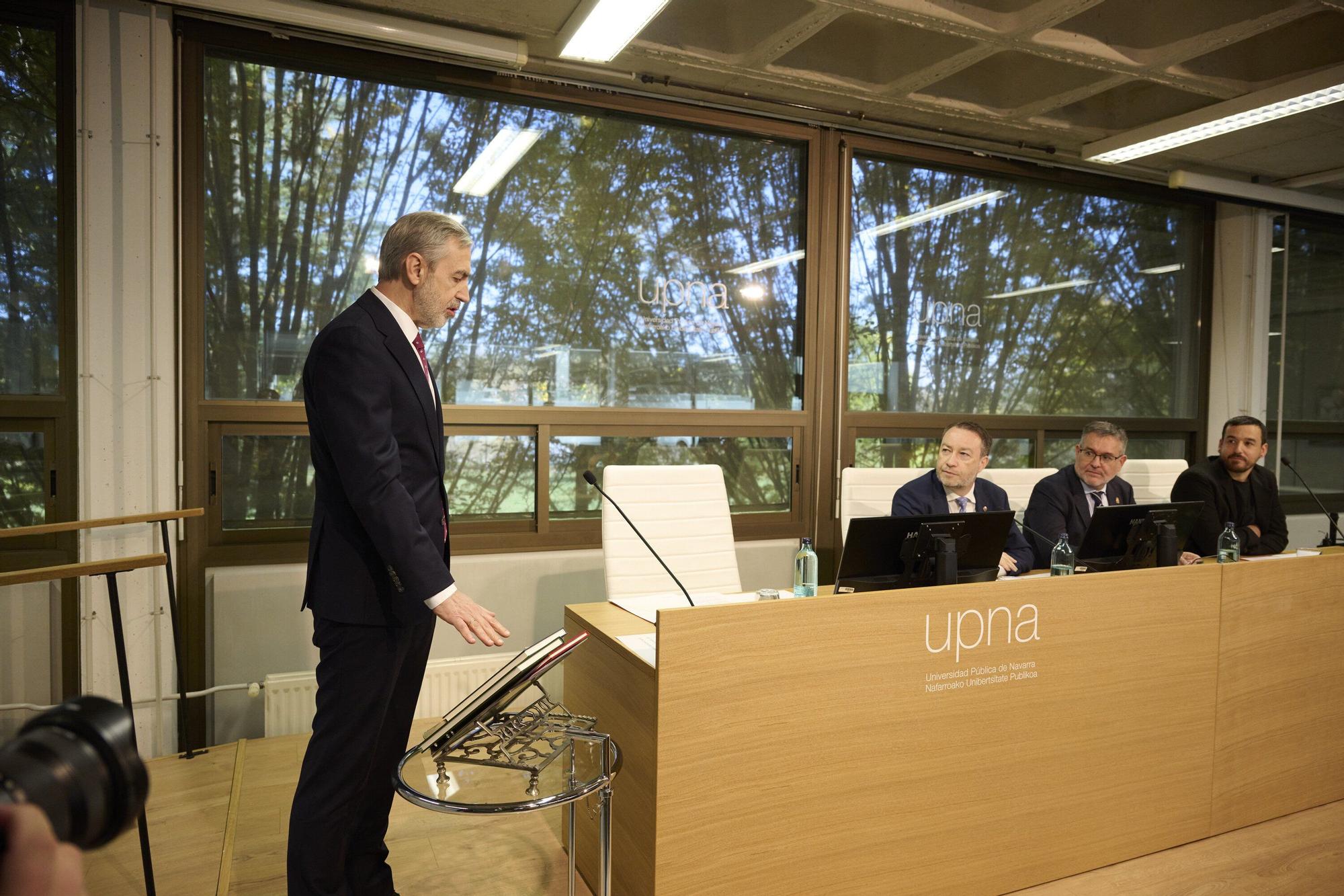 Fotos de la toma de posesión de Francisco Javier Santiago Marcos como nuevo presidente del Consejo Social de la UPNA