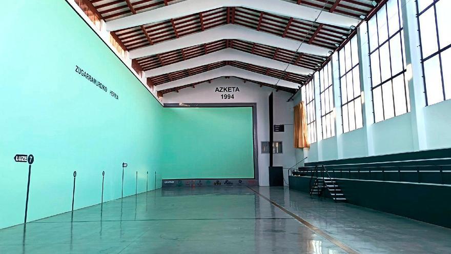 Zugarramurdi estrena este sábado su renovado frontón