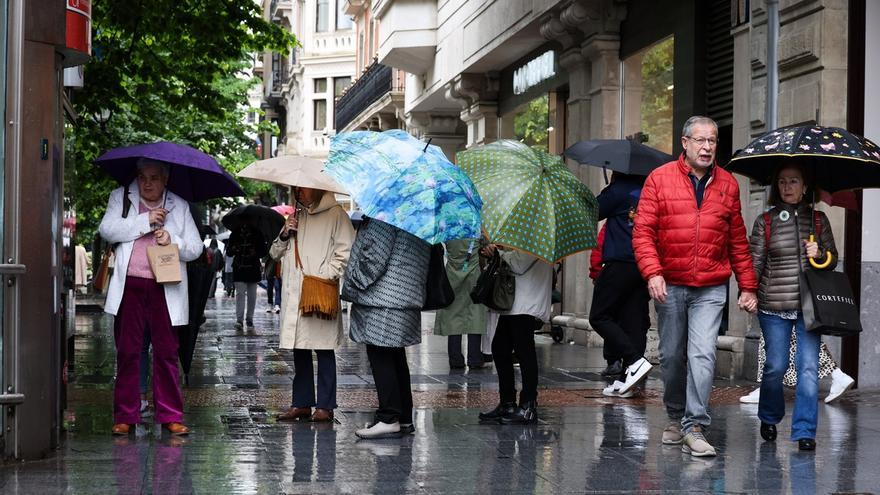 La lluvia irrumpe en Bizkaia junto a un descenso de temperaturas