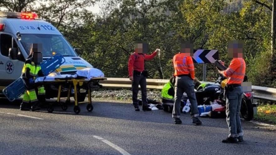 Imagen del accidente atendido en Goizueta