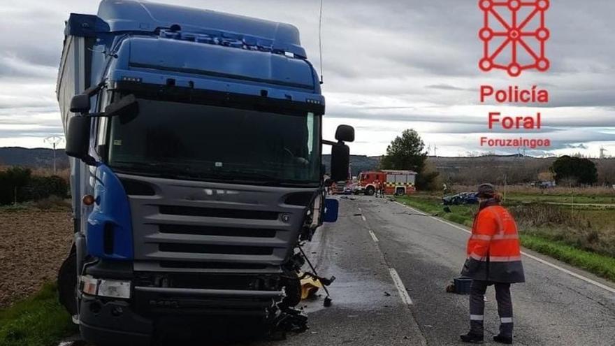 Muere un hombre en un accidente de tráfico en Peralta