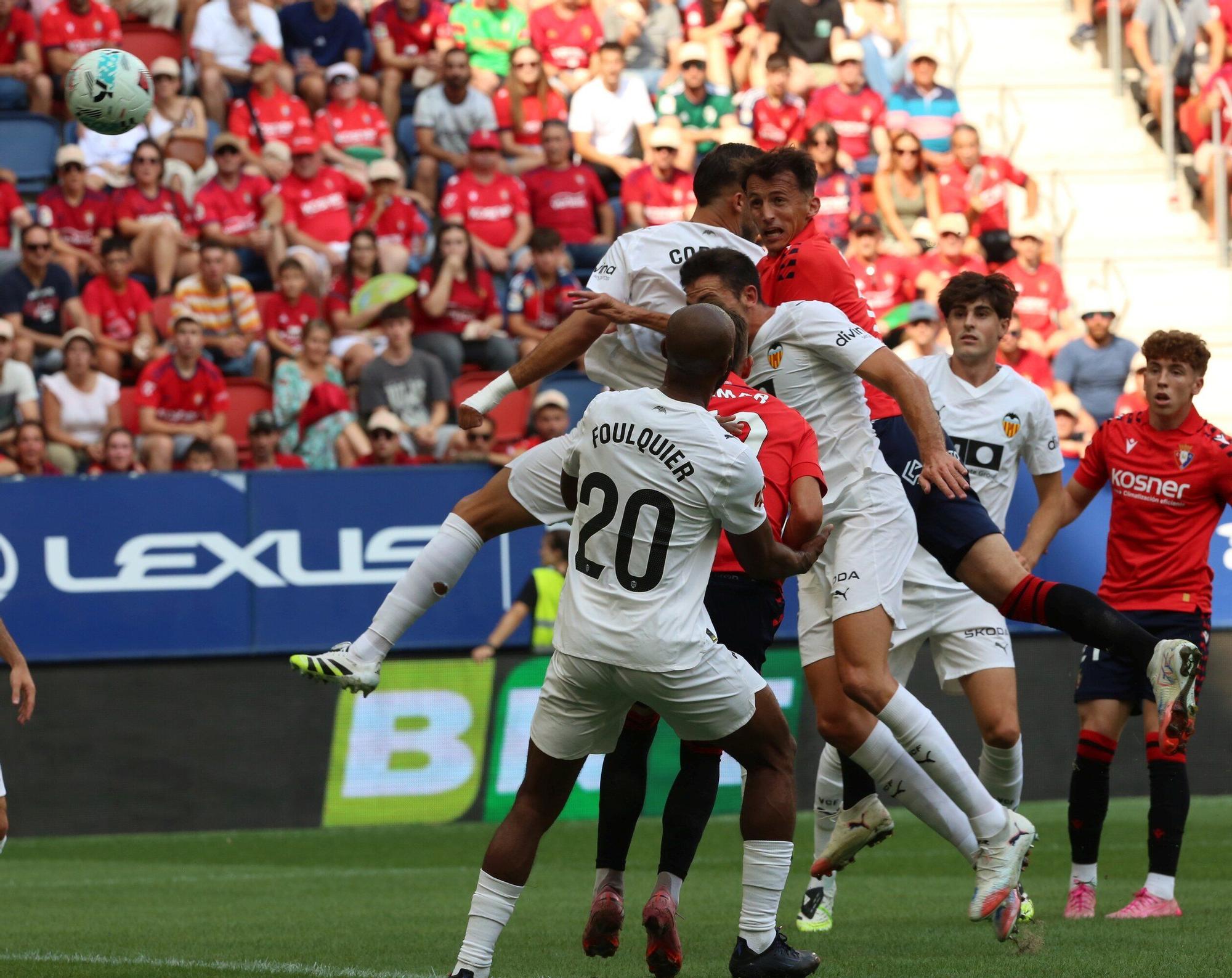 Fotos del gol de Ante Budimir ante el Valencia