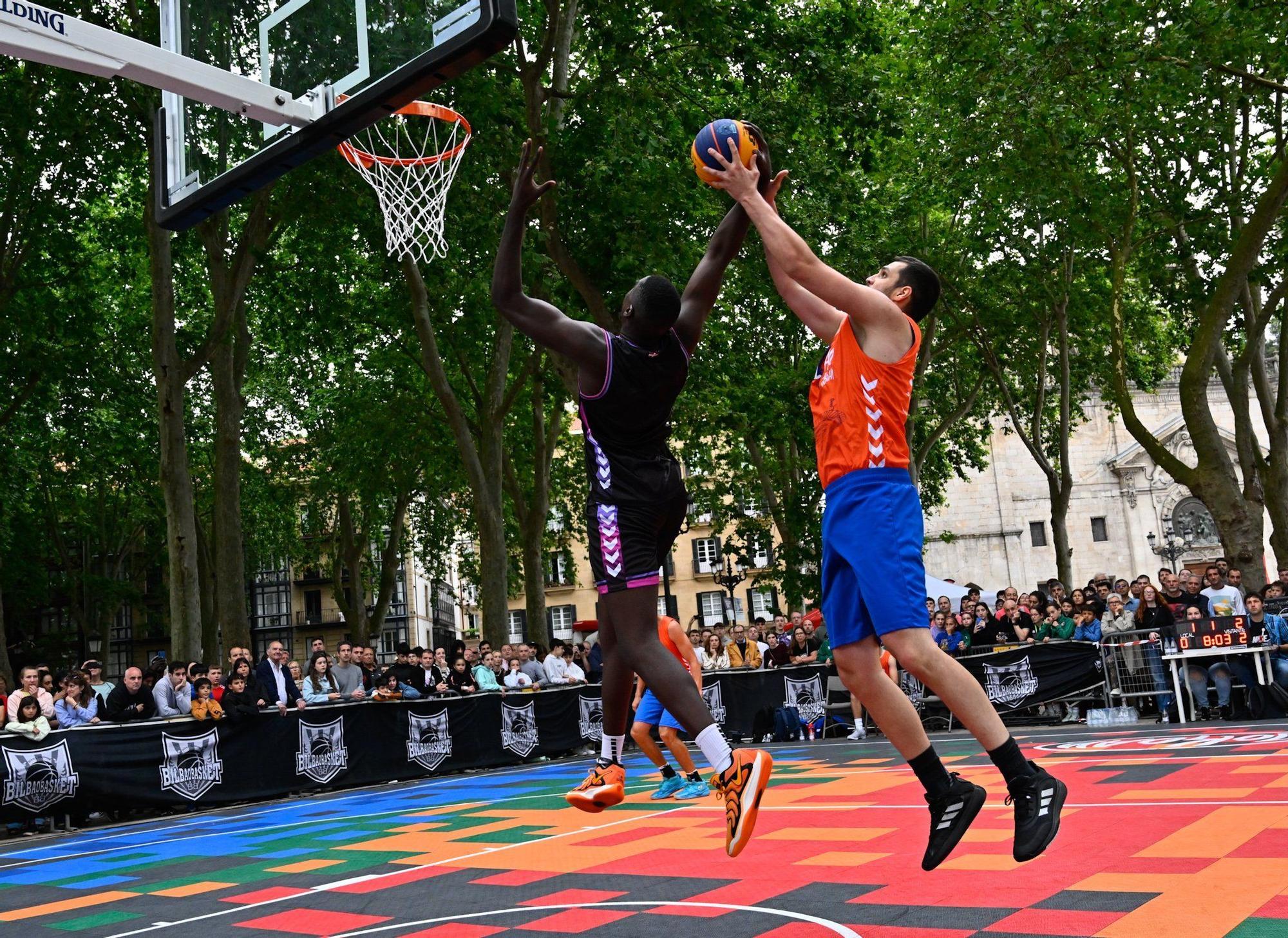 En imágenes: Bilbao se sube al carro del baloncesto 3x3