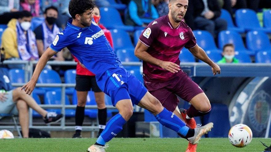 Mikel Merino, durante el partido jugado contra el Getafe.