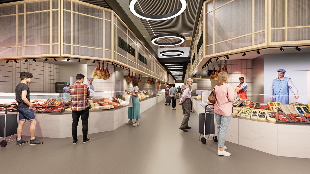 Así será el interior del edifico de Pescadería en la zona de las carnicerías