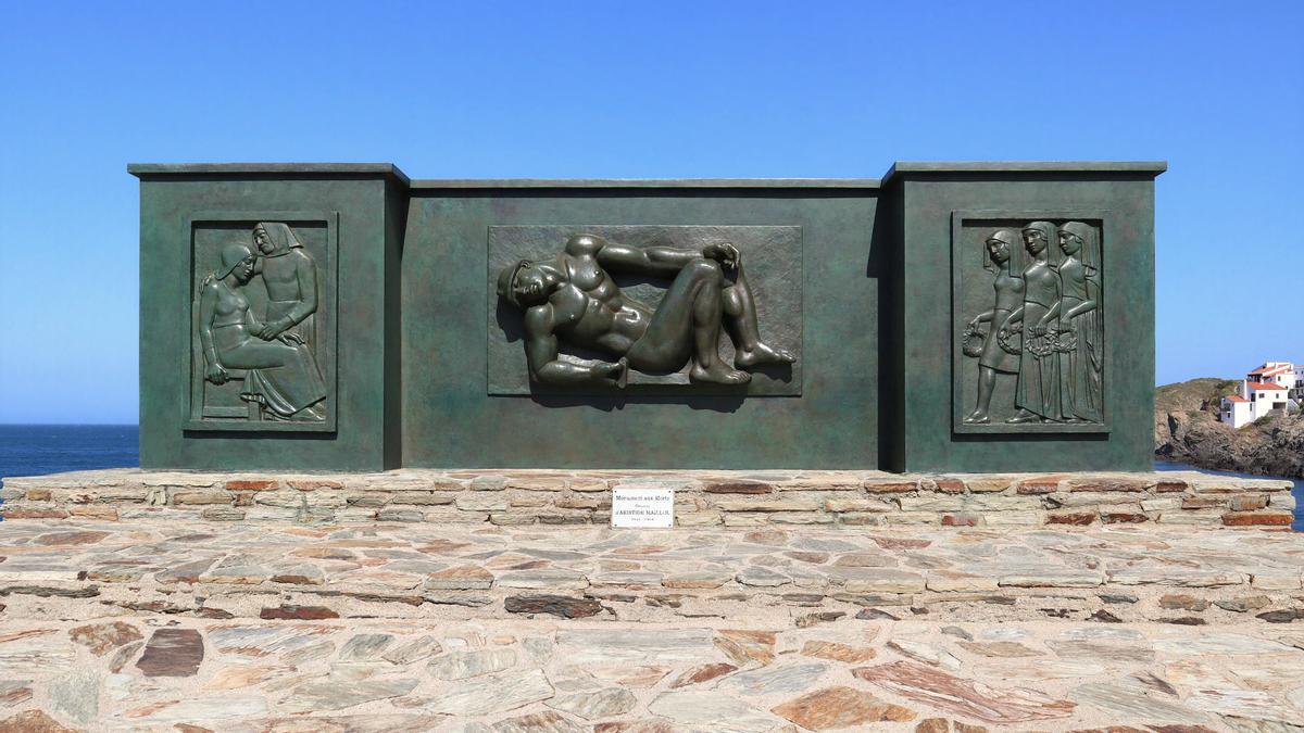 &#039;Monument aux morts&#039;, obra del escultor Aristide Maillol.