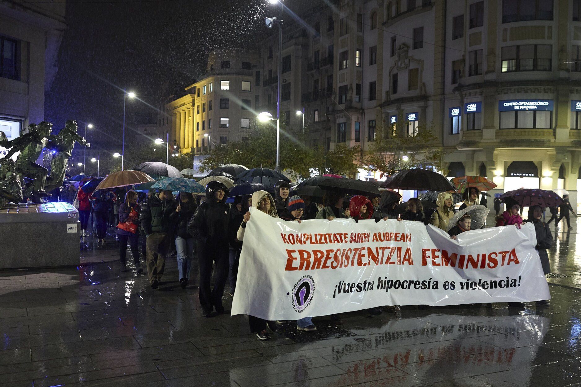 Imágenes de la manifestación del movimiento feminista de este 25N