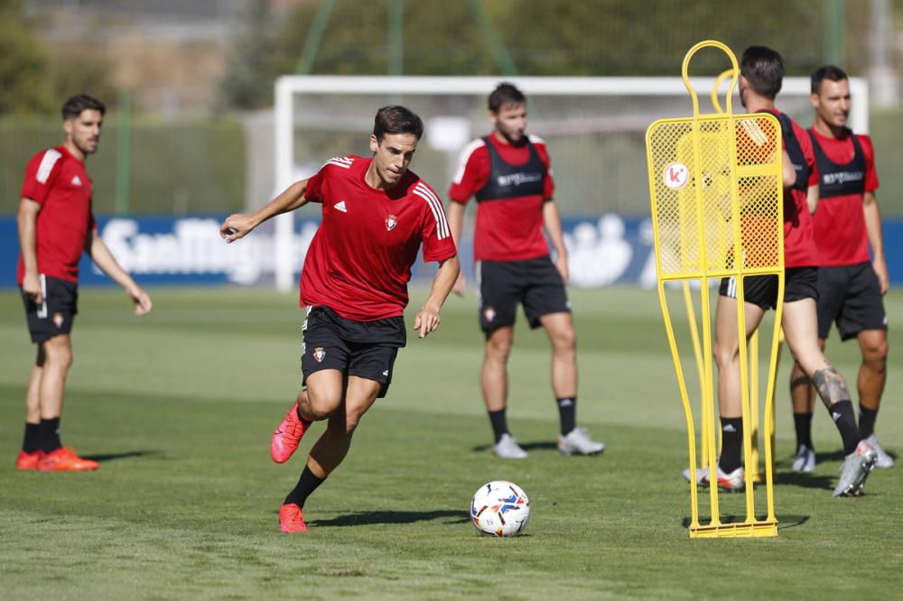 Entrenamiento de Osasuna en Tajonar el 19 agosto d