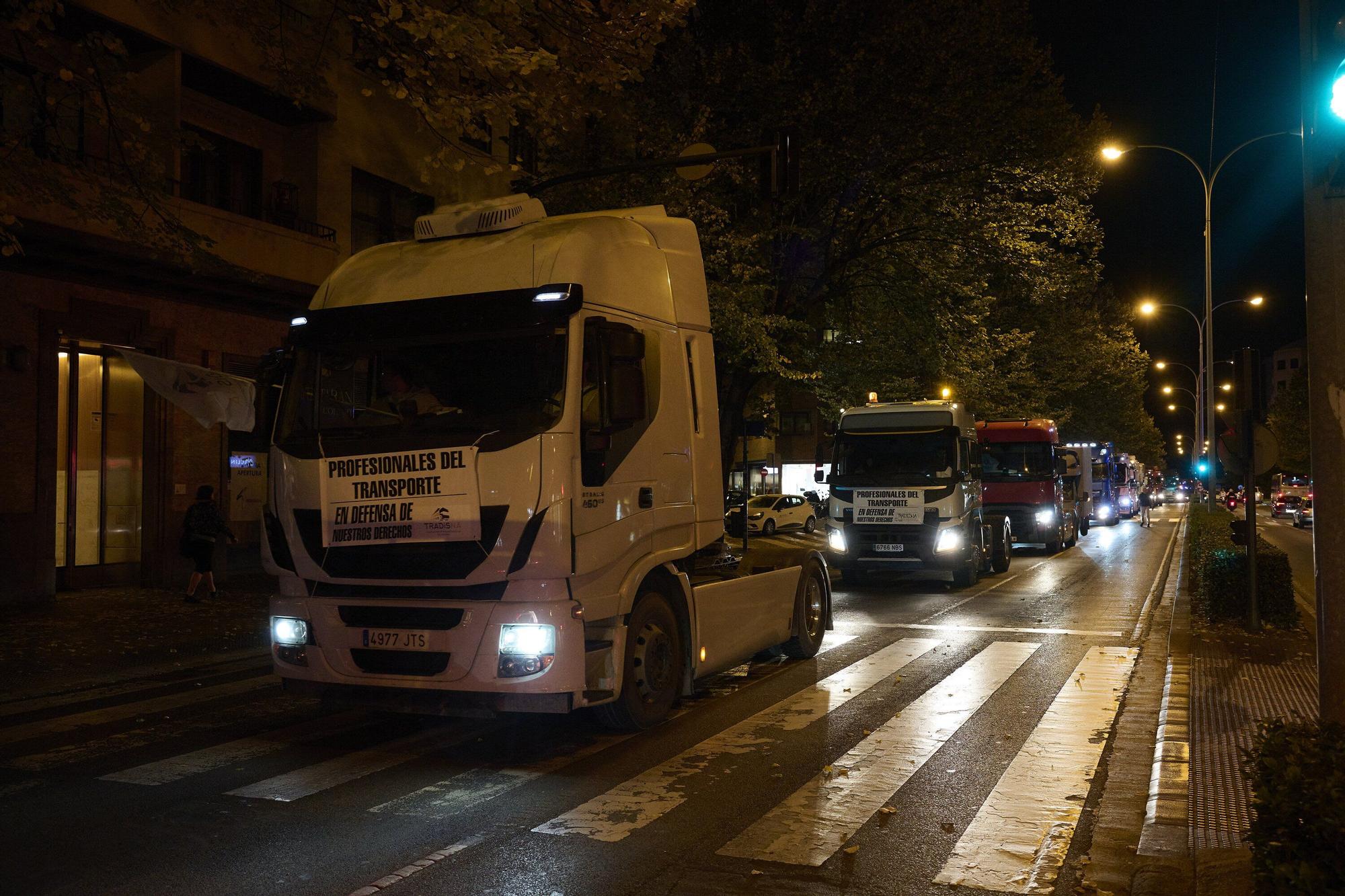 Una camionada irrumpe las calles de Pamplona