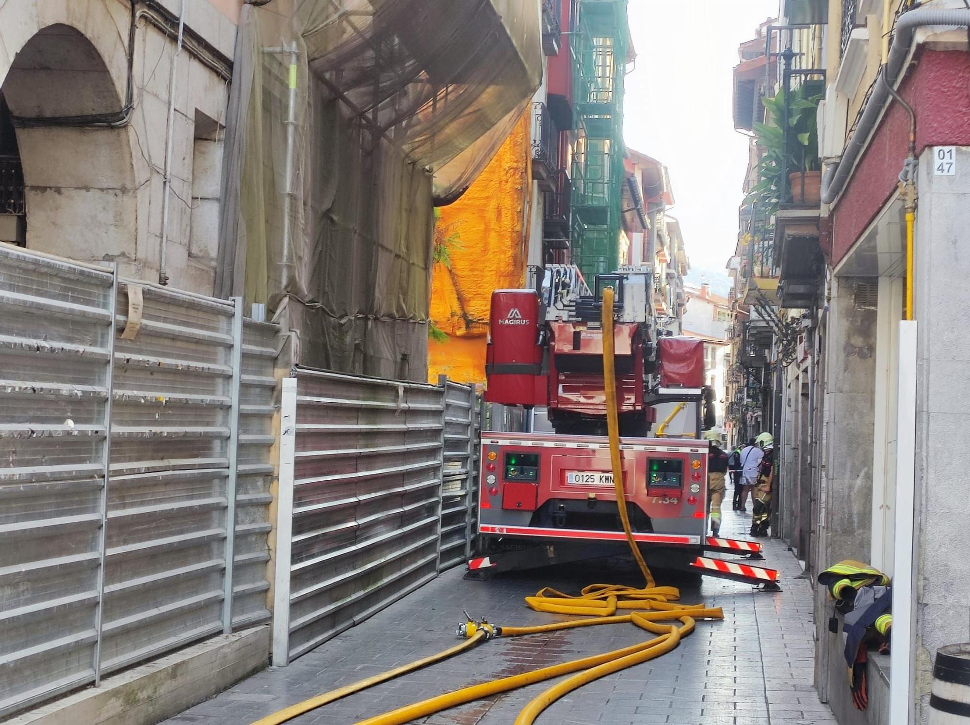 Incendio en un inmueble de Elgoibar.