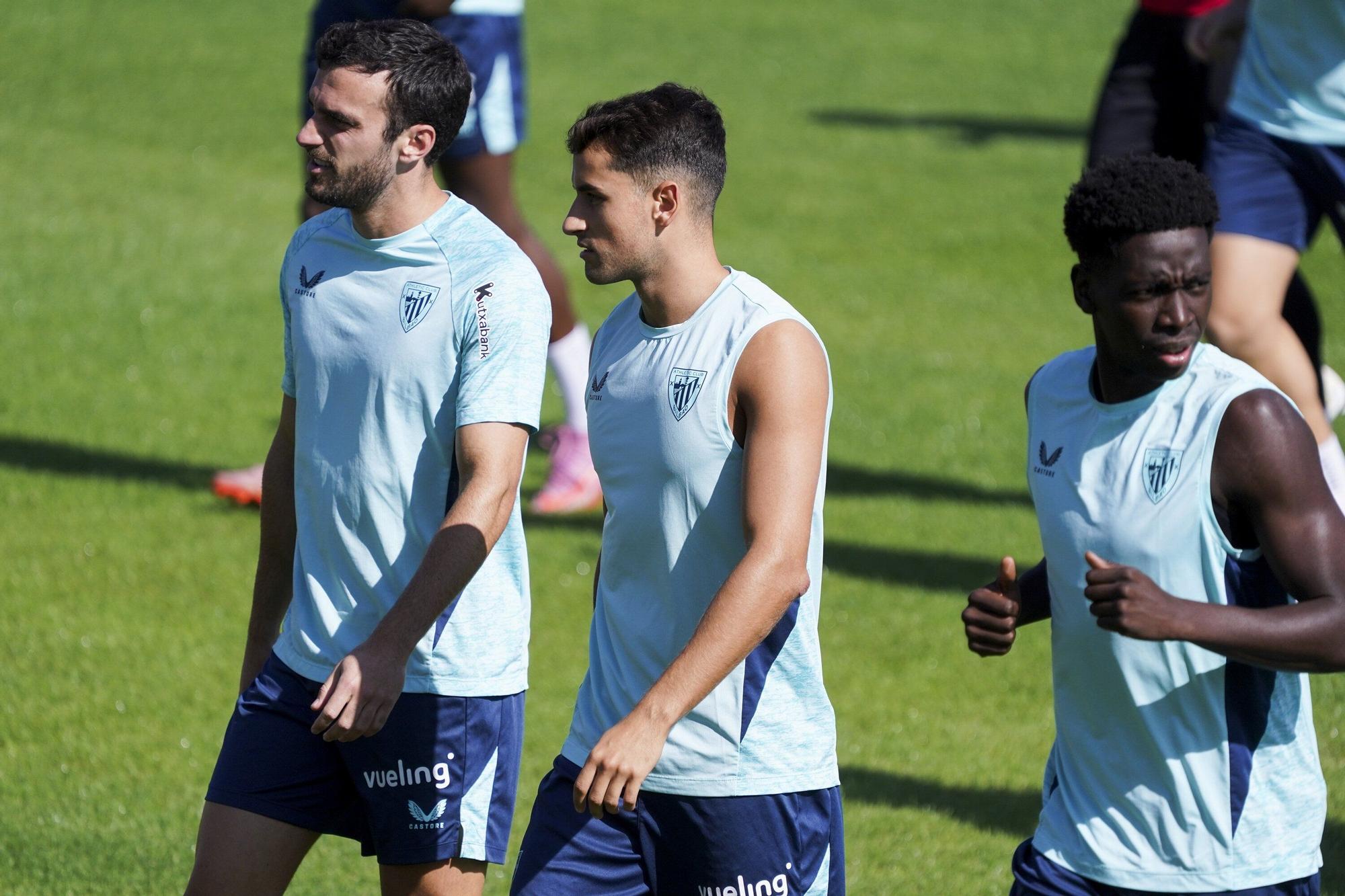 En imágenes: entrenamiento del Athletic en Lezama este sábado