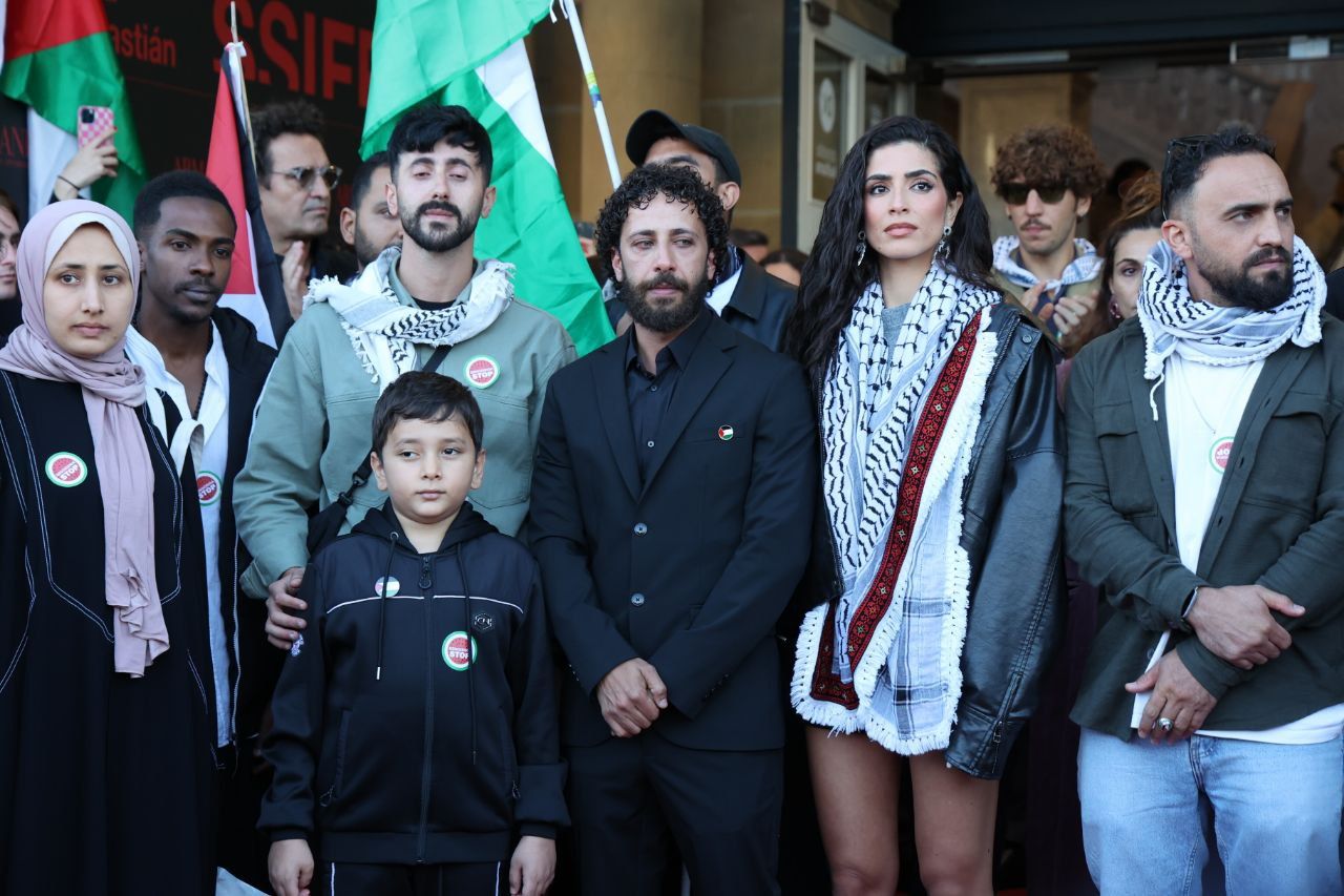 La solidaridad con Palestina llena las calles de Donostia