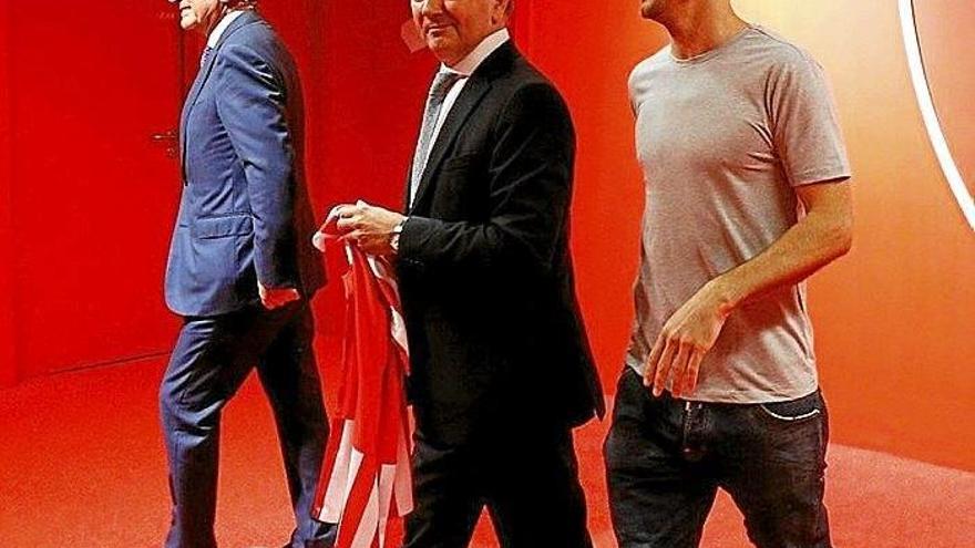 Aritz Aduriz, en un acto celebrado ayer.