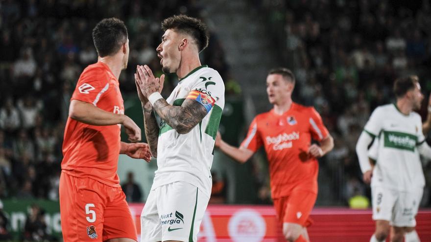 Las mejores imágenes del partido de la Real frente al Elche