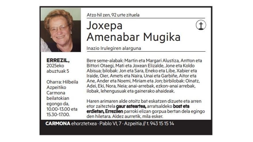 Joxepa Amenabar Mugika