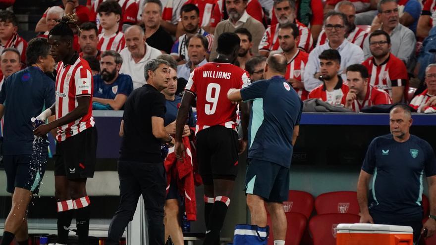 Iñaki Williams sufre una lesión muscular en el aductor