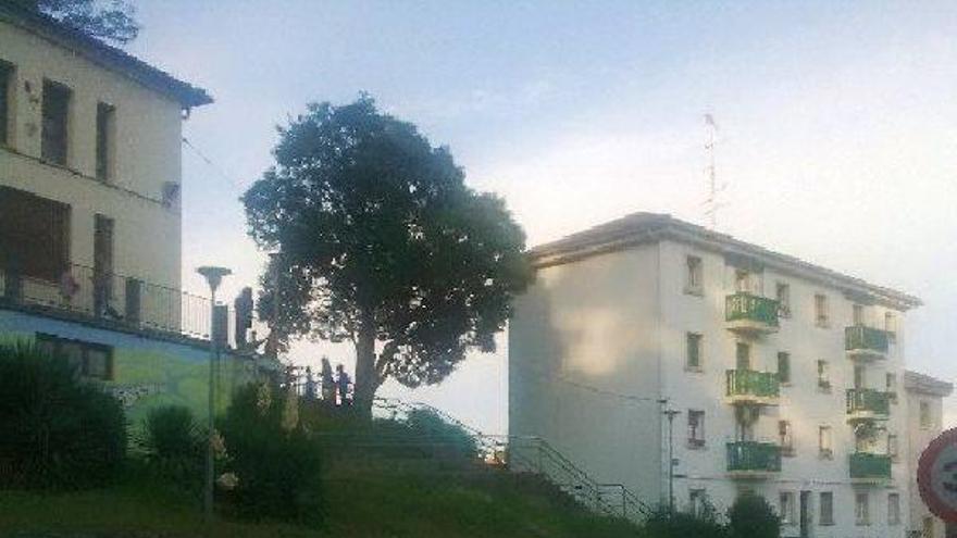 Uno de los desniveles del barrio Alaberga.