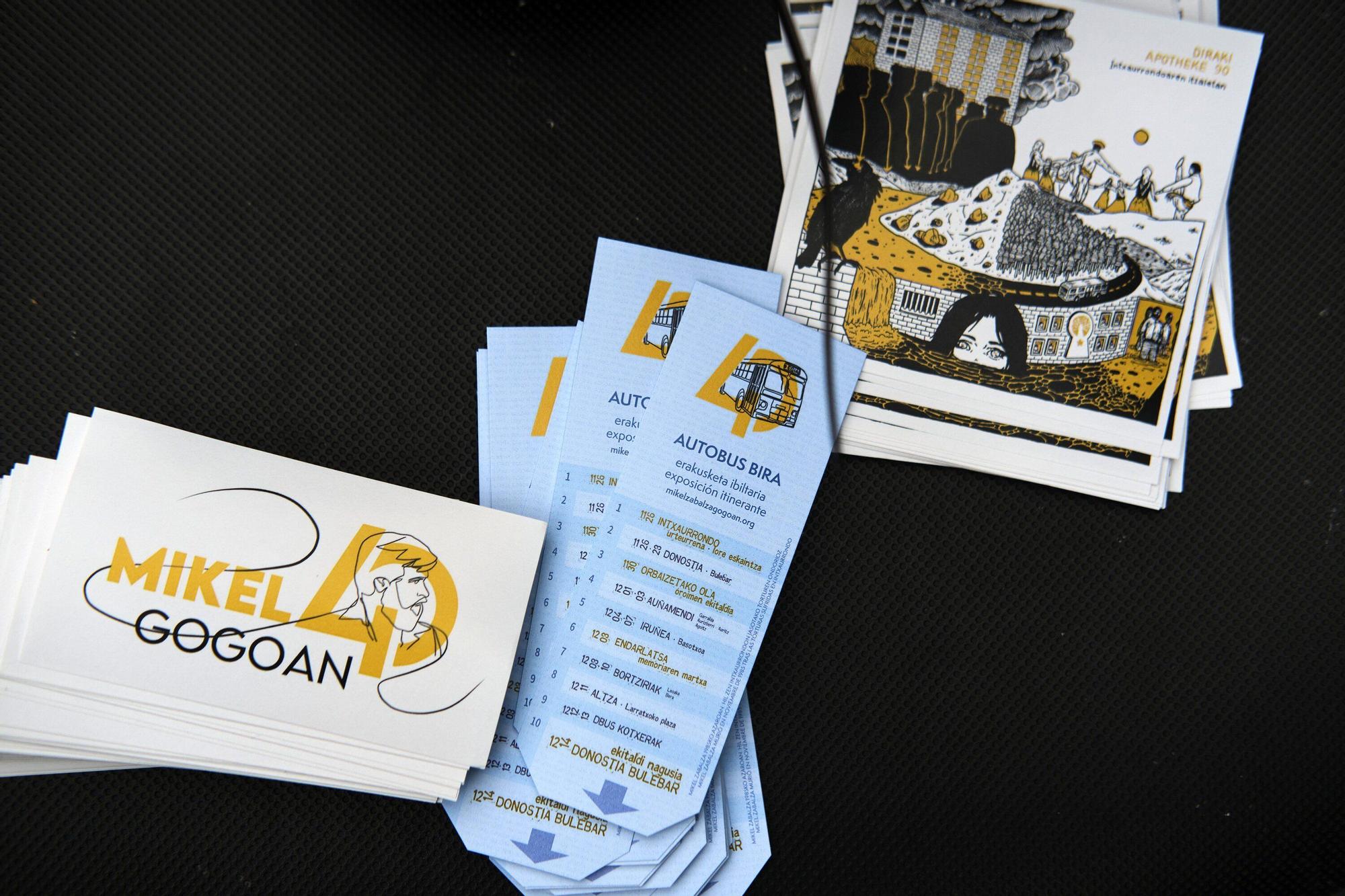 Llega a Pamplona la exposición itinerante '40 años en memoria de Mikel Zabalza'