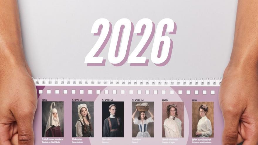 Leioa recorre con mujeres sus 500 años de historia para el calendario