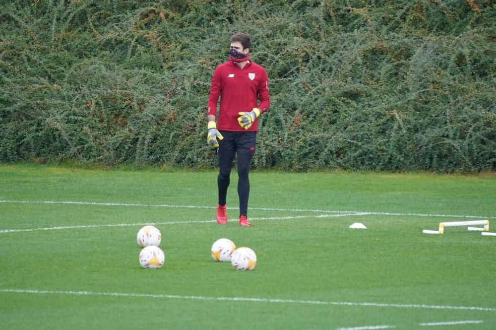Entrenamiento del Athletic en Lezama.