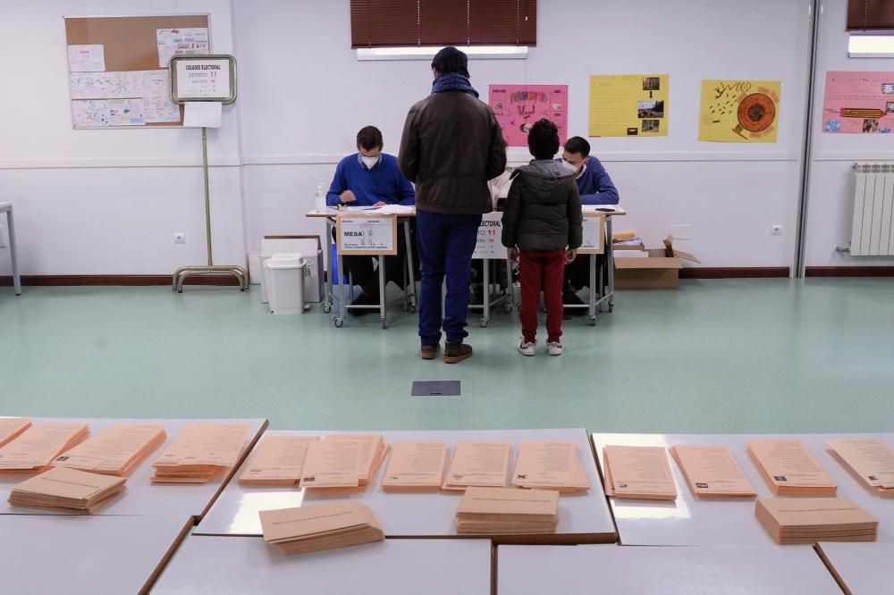 Vista de un colegio electoral en Valladolid.