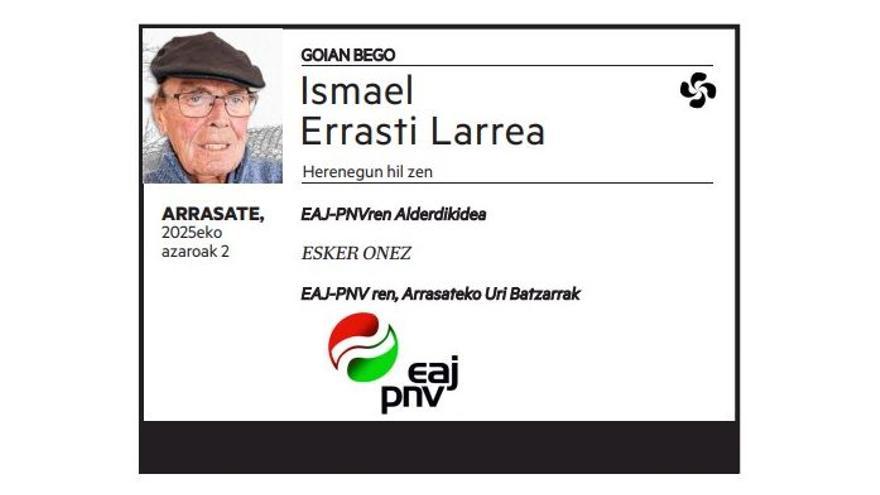 Ismael Errasti Larrea