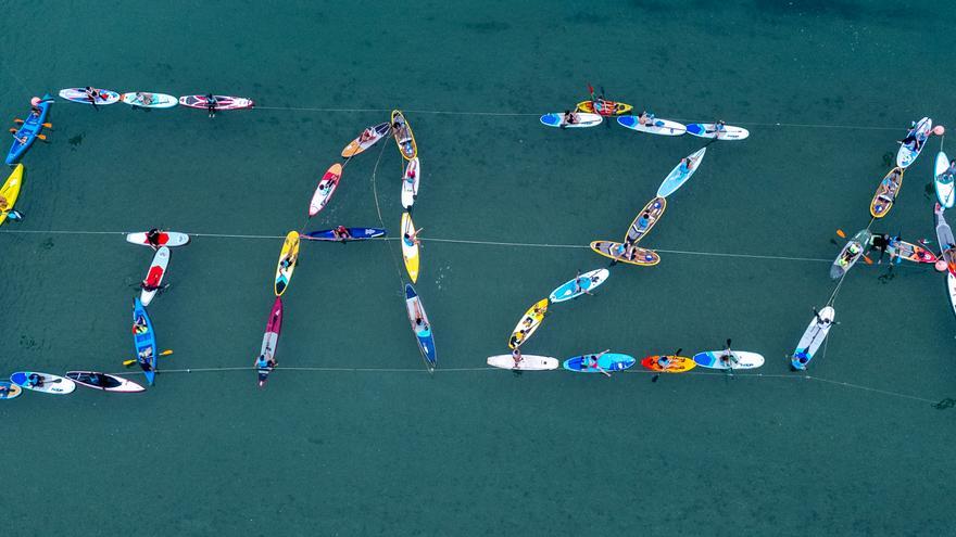 Un centenar de personas participa en la prueba de Plentzia solidaria con Gaza